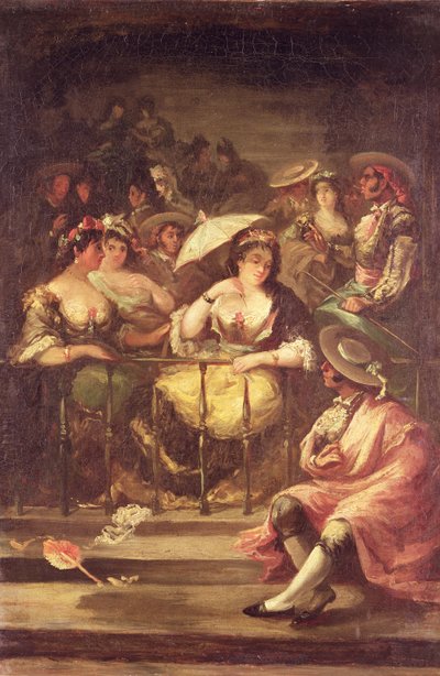 Women on a Balcony, 1859 by Eugenio Lucas y Padilla